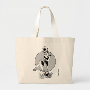 Grand Tote Bag Tricot de fille de maille