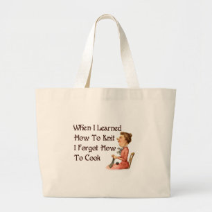 Grand Tote Bag Tricoteuse étourdie