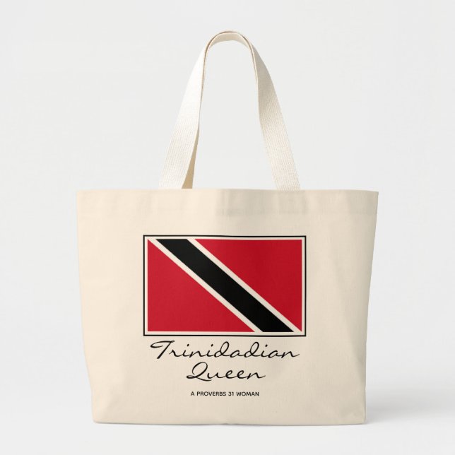 GRAND TOTE BAG TRINIDAD QUEEN PERSONNALISÉ (Devant)