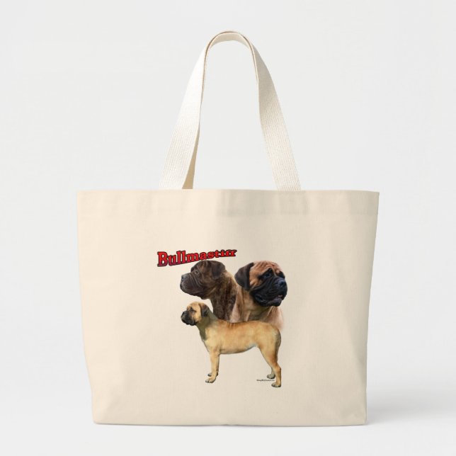 Grand Tote Bag Trio de Bullmastiff 2 (Devant)