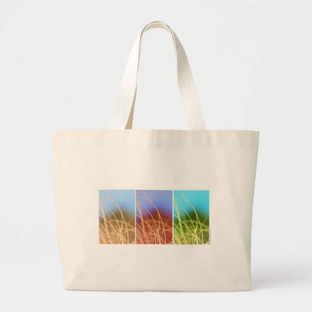 Grand Tote Bag Trio en herbe (Devant)
