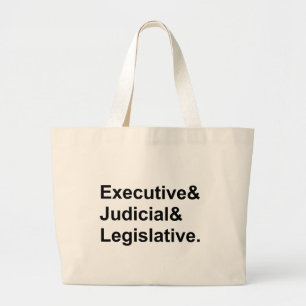 Grand Tote Bag Trois branches du gouvernement exécutif législatif
