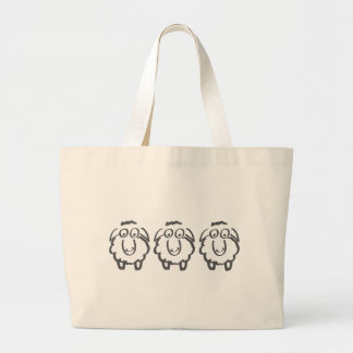 Grand Tote Bag trois moutons