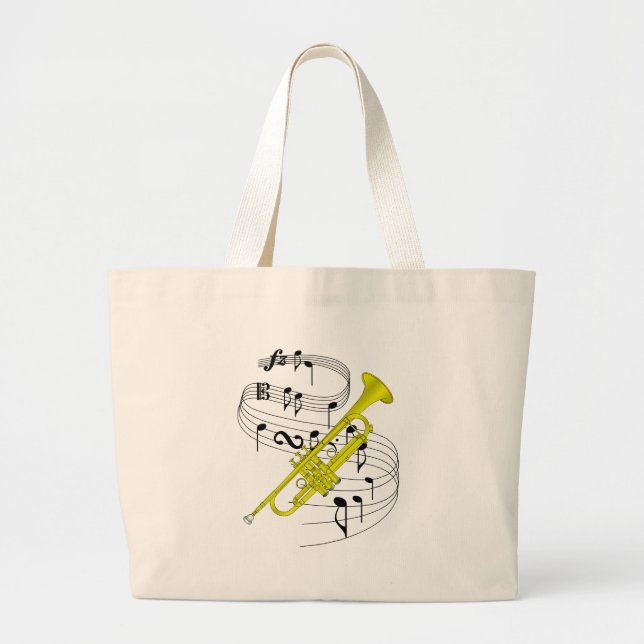 Grand Tote Bag Trompette (Devant)