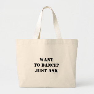 Grand Tote Bag Tu Veux Danser ? Poser