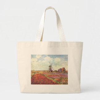 Grand Tote Bag Tulipe de Claude Monet aux Pays-Bas