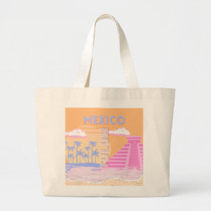 Grand Tote Bag Tulum, Art Voyage, Preppy