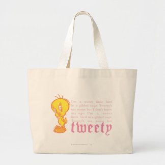 Grand Tote Bag Tweety "I Am A Sweet Little Bird"