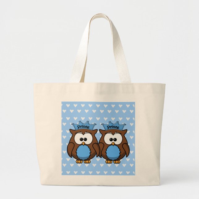 Grand Tote Bag twin owl (Devant)
