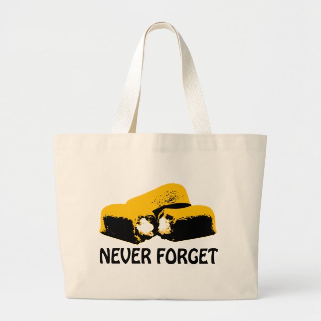 Grand Tote Bag Twinkies n'oublient jamais la conception (Devant)