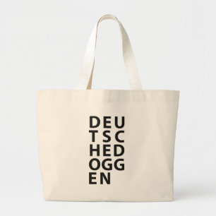Grand Tote Bag Typo : Dogue allemand