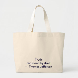 Grand Tote Bag ! ! U Créer la vérité peut se tenir par elle-même