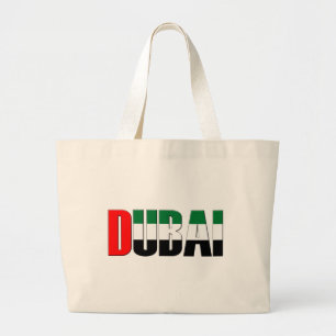 Grand Tote Bag UAE Émirats Arabes Unis Drapeau couleurs Dubaï