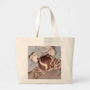 Grand Tote Bag Un crabe sur le bord de la mer