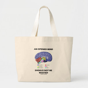 Grand Tote Bag Un esprit ouvert ne devrait pas être gaspillé (l