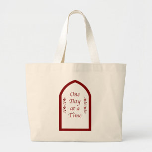 Grand Tote Bag Un jour à un cadre/à cru de Temps-Bourgogne