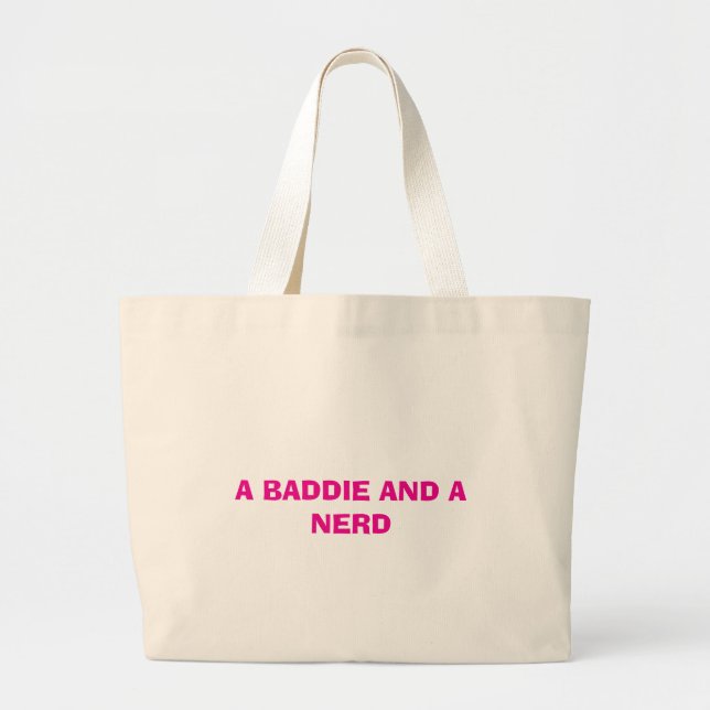 Grand Tote Bag Un Mauvais Et Une Fourre-tout Nerd (Devant)