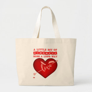 Grand Tote Bag "UN PETIT PEU DE GENTILLESSE..." citation inspiran