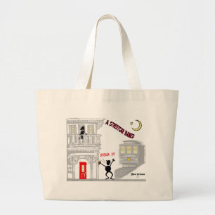 Grand Tote Bag Un tramway appelé DÉSIR