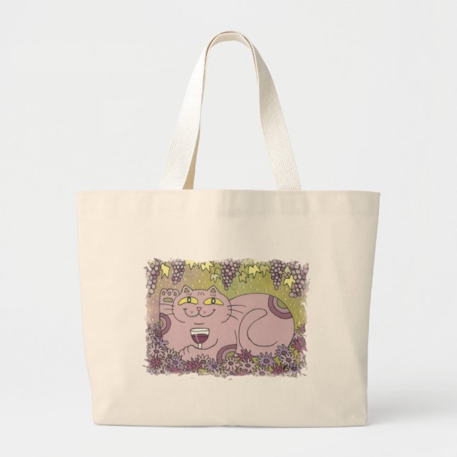 Grand Tote Bag Un verre parfait de pinot noir (Devant)