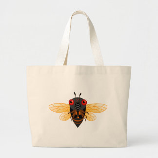 Grand Tote Bag Une cigale très mignonne de 17 ans