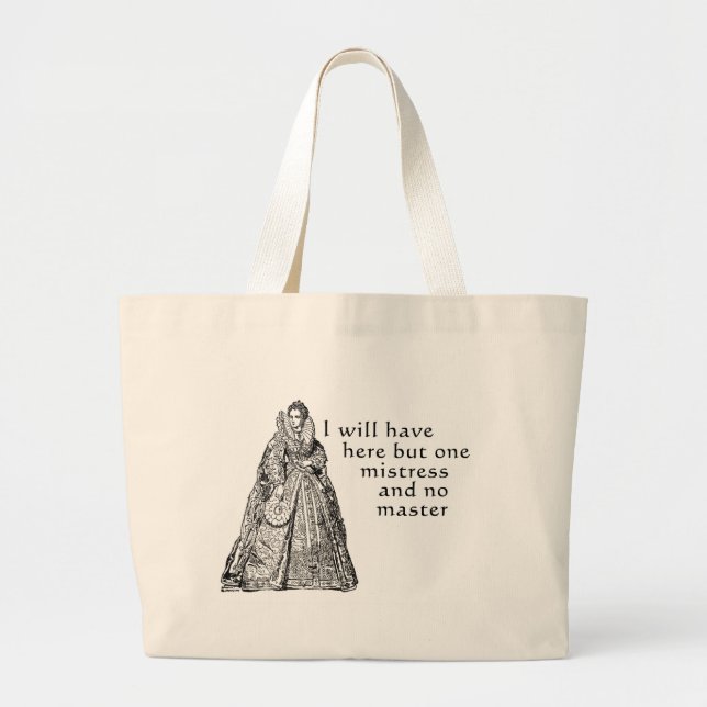 Grand Tote Bag Une maîtresse ici (Devant)