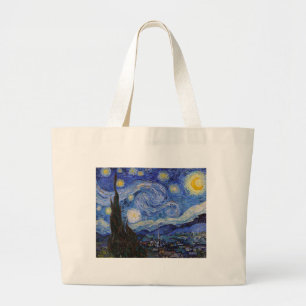 Grand Tote Bag Une nuit étoilée : Saint Remy par Vincent Van Gogh