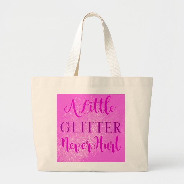 Grand Tote Bag Une petite Parties scintillant ne fait jamais de m (Devant)
