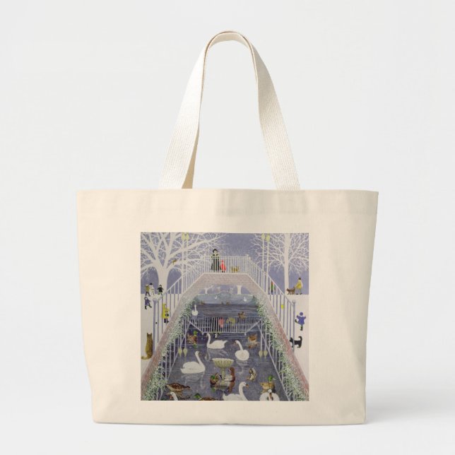Grand Tote Bag Une promenade en parc (Devant)