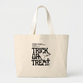 Grand Tote Bag Une sorcière d'Halloween stylée et effrayante part