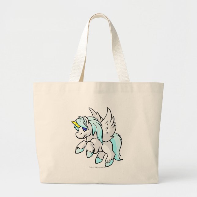 Grand Tote Bag Uni blanc (Devant)