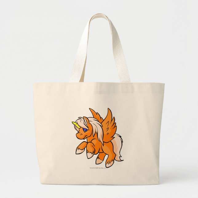 Grand Tote Bag Uni orange (Devant)