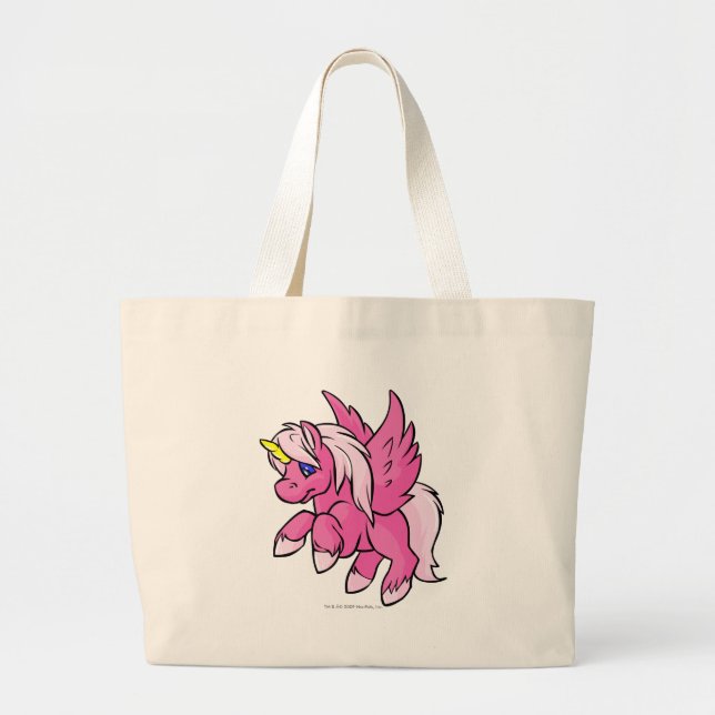Grand Tote Bag Uni rose (Devant)