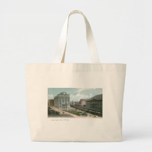 Grand Tote Bag Union de tonnelier. Ville de NY