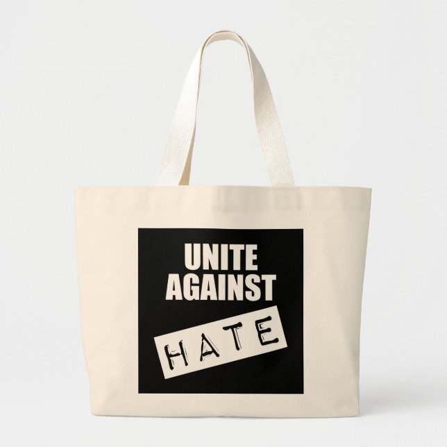 Grand Tote Bag Unir contre la haine (Devant)