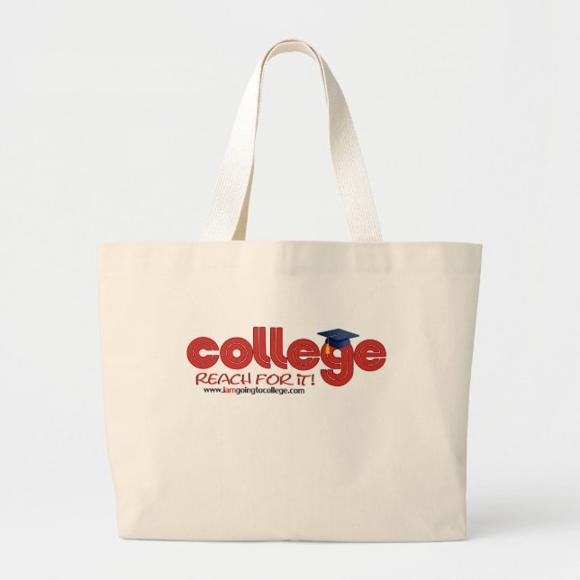 Grand Tote Bag Université : Portée pour elle (Devant)