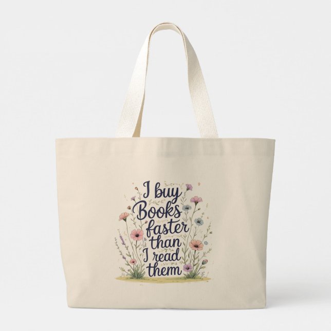 Grand Tote Bag Unread Books & Ambition – Double-Sided Book Lover  (Dos)