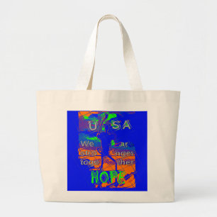 Grand Tote Bag USA Hillary Hope Nous sommes forts