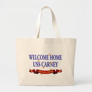 Grand Tote Bag USS à la maison bienvenu Carney