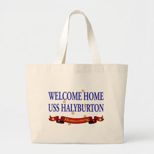 Grand Tote Bag USS à la maison bienvenu Halyburton