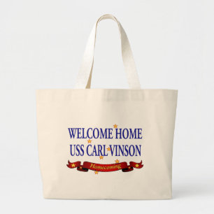 Grand Tote Bag USS Carl Vinson à la maison bienvenu