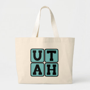 Grand Tote Bag UTAH État de la ruche USA Salt Lake City Mormon SL