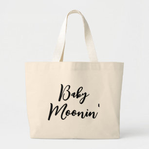 Grand Tote Bag Vacances de grossesse de bébé Lune