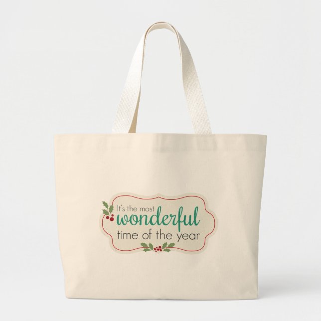 Grand Tote Bag Vacances Merveilleuses (Devant)