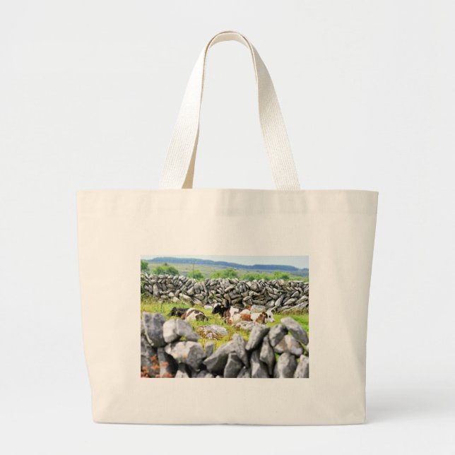 Grand Tote Bag Vaches Moo (Devant)