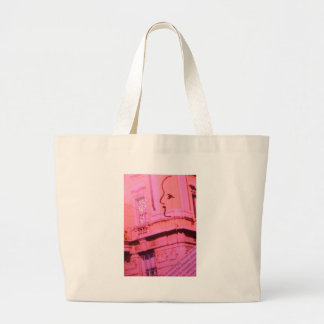 Grand Tote Bag Valentine Paris rouge-rose avec le rêve de