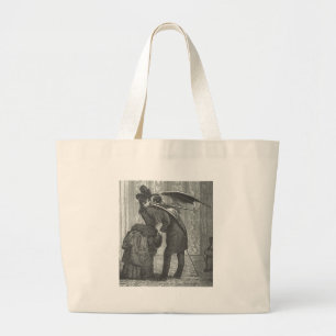 Grand Tote Bag Vampire à ailes victorien/gothique d'un baiser