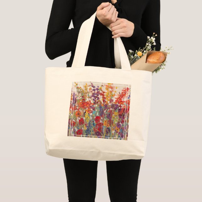 Grand Tote Bag Variété de fleurs (Devant (produit))