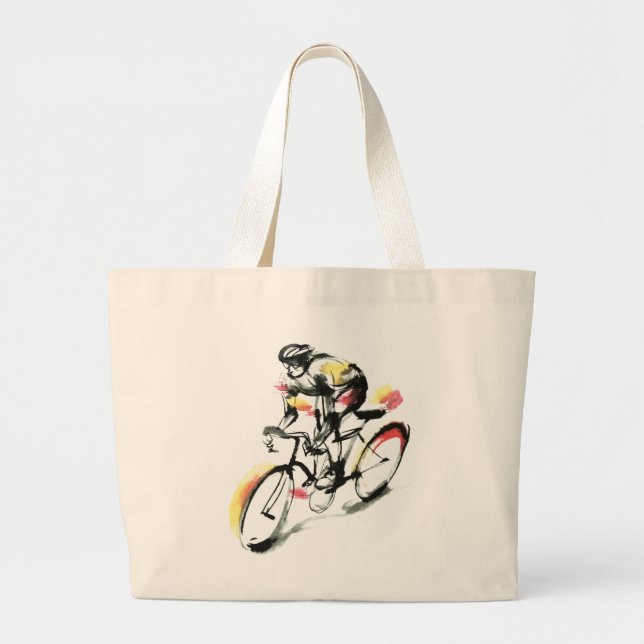 Grand Tote Bag Vélo de route (Devant)