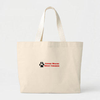 Grand Tote Bag Vengez les loups, radiez le congrès, votez-les deh